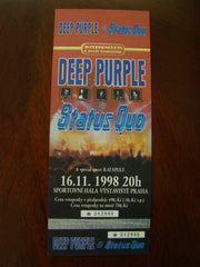 Deep Purple Status Quo Prague Czech REP 1998